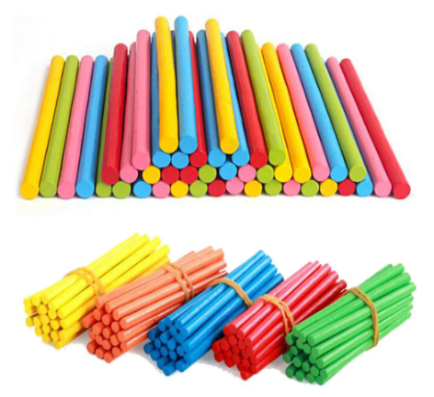 Lot de 100 bâtonnets à compter