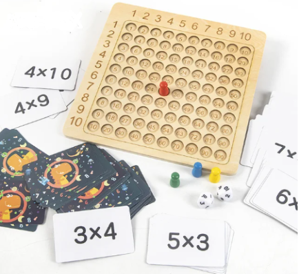 Jeu de société multiplication en bois